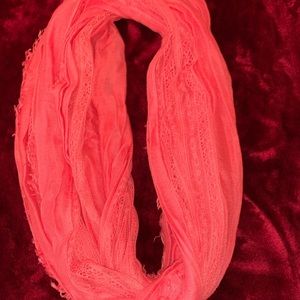 Pink circle scarf